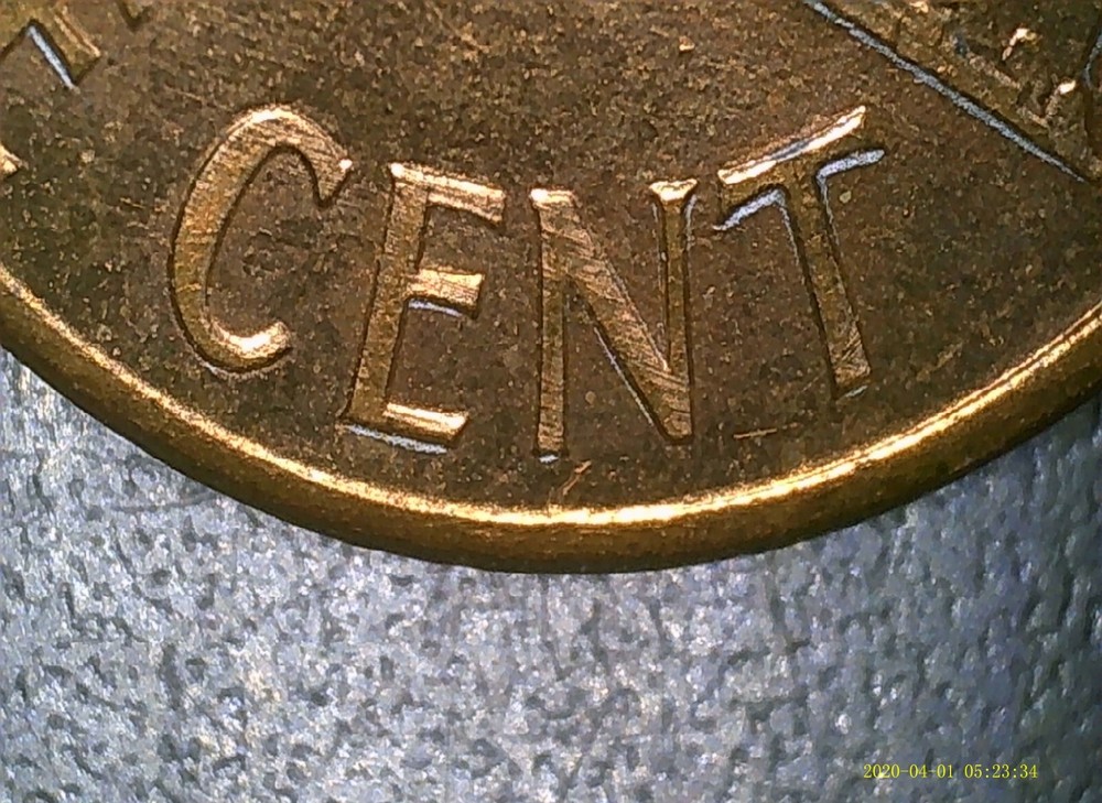 1992-P Lincoln Memorial Penny Split Plating Error Coin