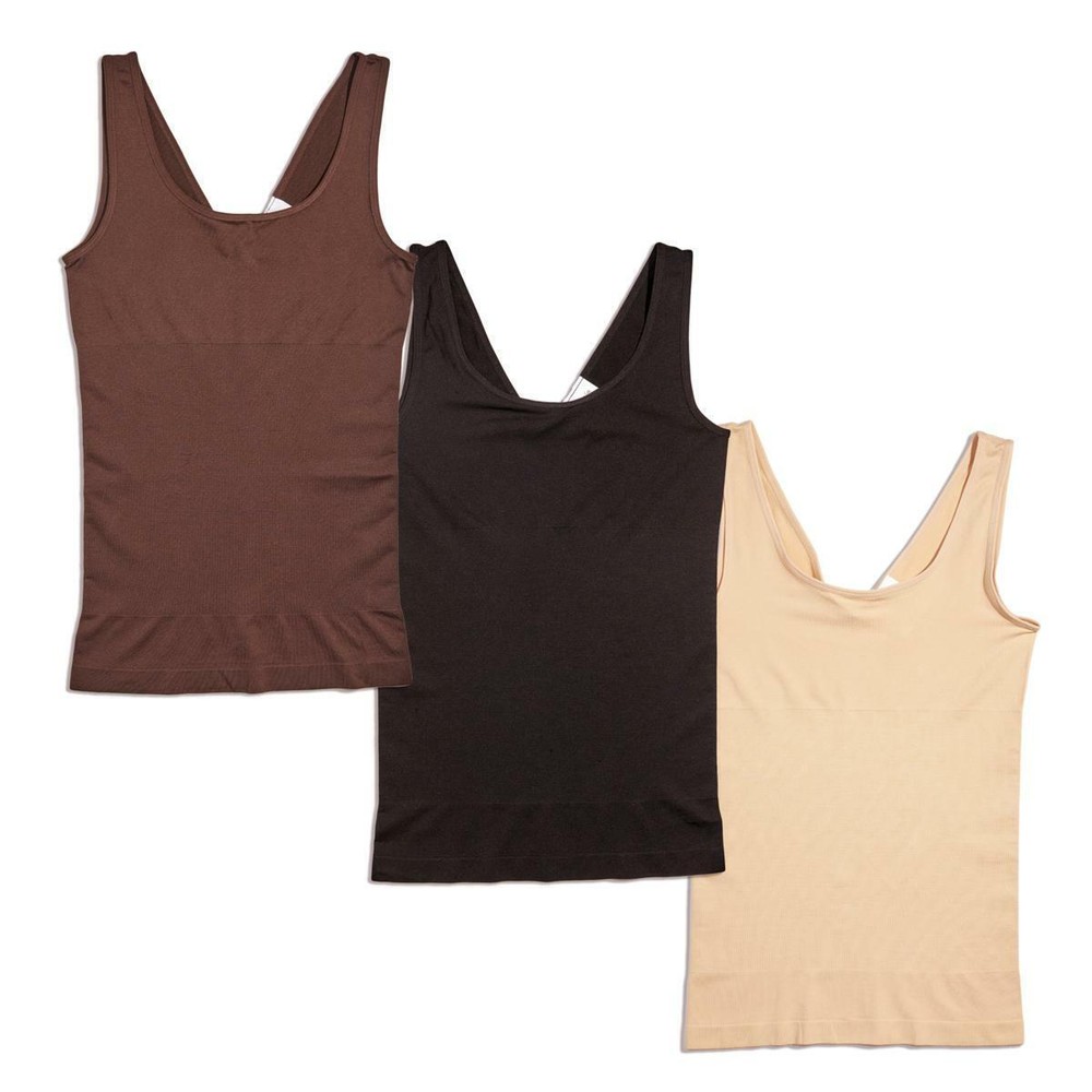 Yummie 3-pack Seamless 2-Way Shaping Tank