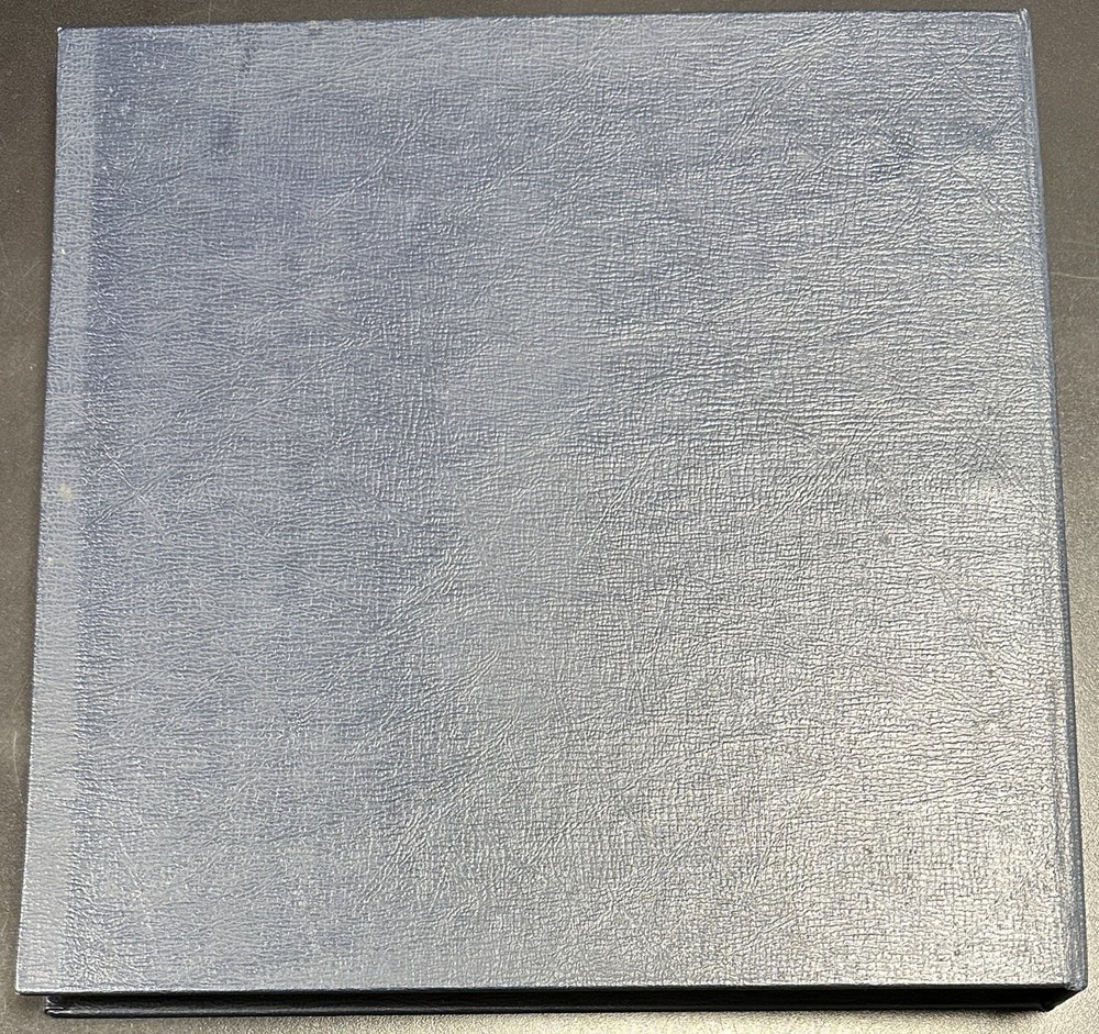 Vintage, Unused Mint Sheet Album w/ 100 Pages, 5 Sections, Dark Blue, No Stamps