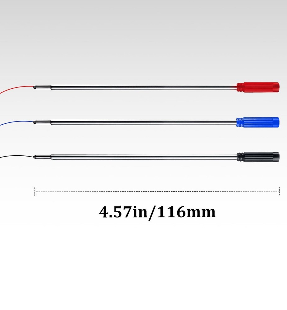 Black Ink Refills (10pcs), Replaceable Pens Refills, 1mm Medium Tip - Black