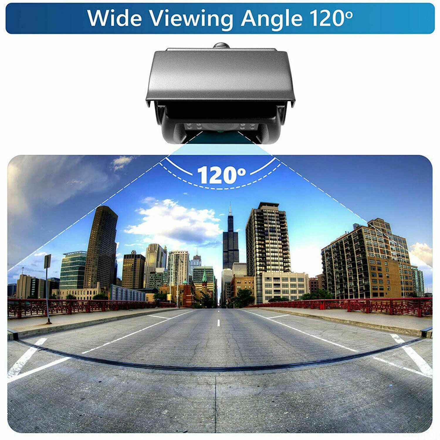 7'' Backup Camera and Monitor Kit System Back Parking Night Vision For Truck RV