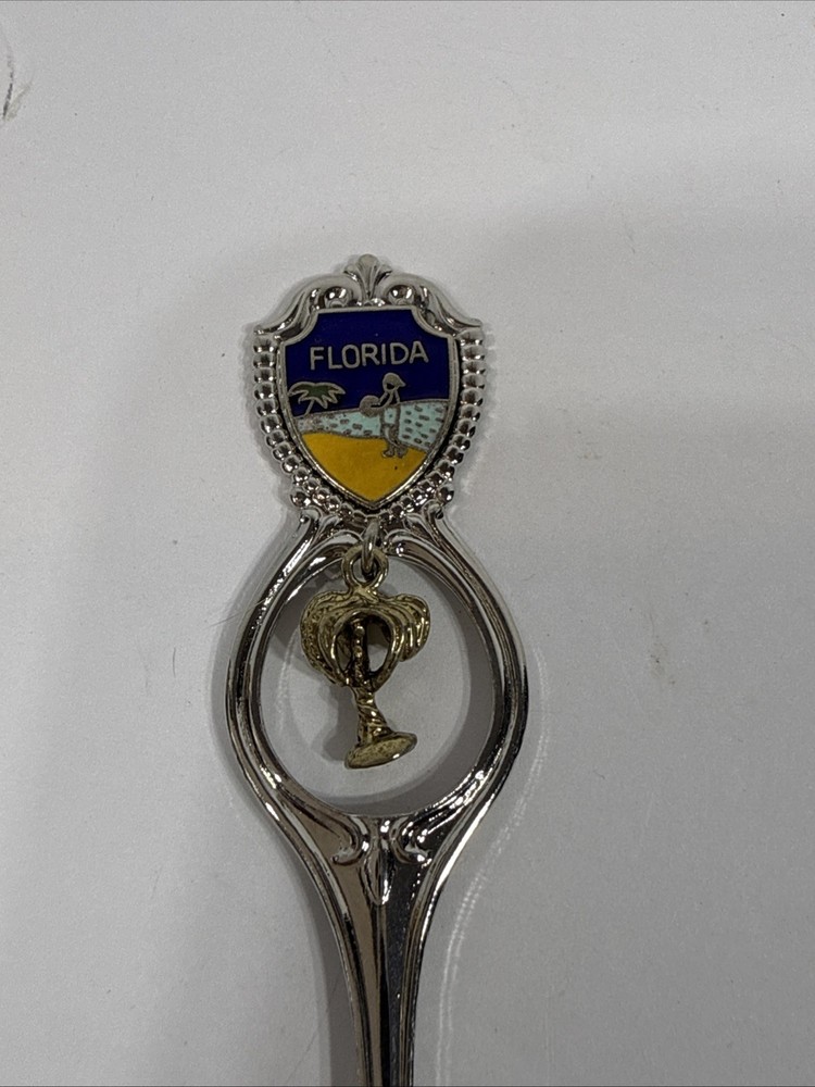 Collector Spoon Florida Souvenir Palm Tree Dangle