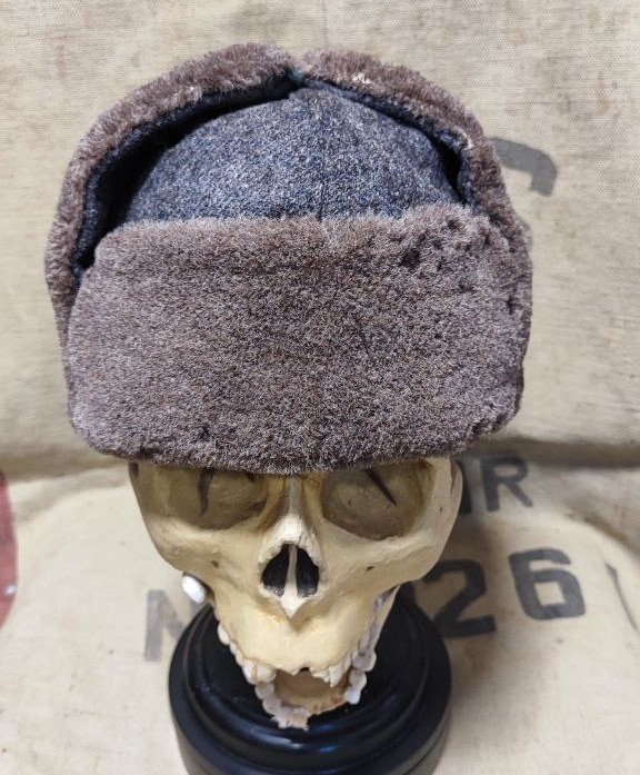 ORIGINAL WW2 RKKA RED ARMY SOLDIER OFFICER WINTER CAP USHANKA RARE 1940s
