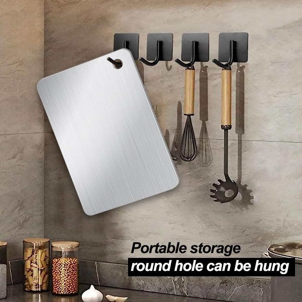 Titanium Cutting Boards for Kitchen, 100% Pure Titanium Double-sided food-grade