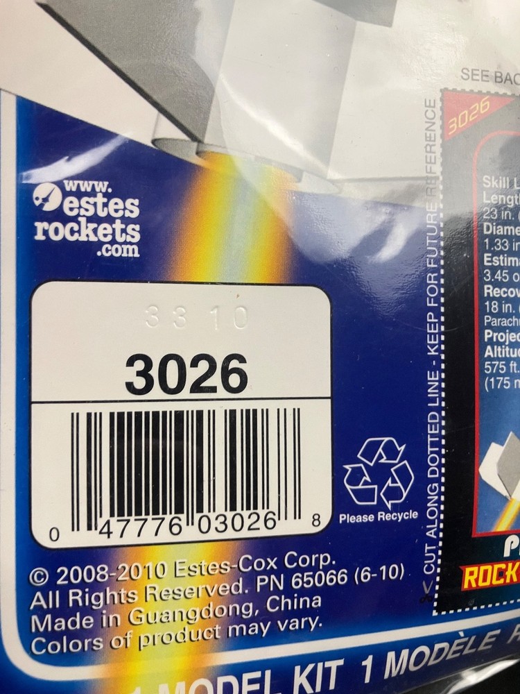 Estes Photon Probe Flying Model Rocket Kit #3026 - OOP - Sealed