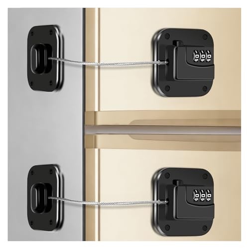 Fridge Lock with Combination - Refrigerator Lock Heavy Duty Adhesive for