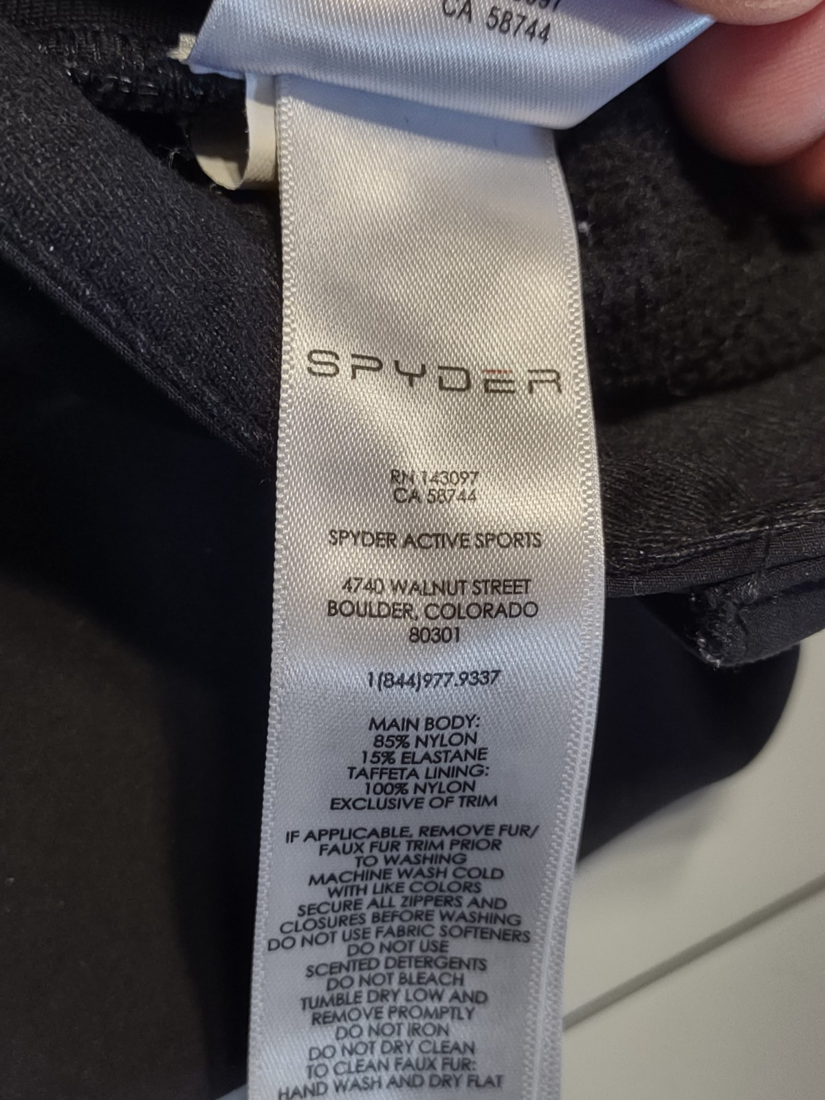 SPYDER - Winner Athletic Softshell Snow Pants - Black - Size 8