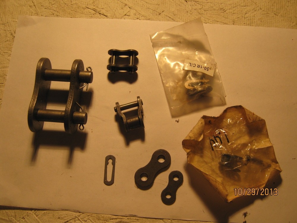 Assorted LOT OF ROLLER CHAIN LINKS