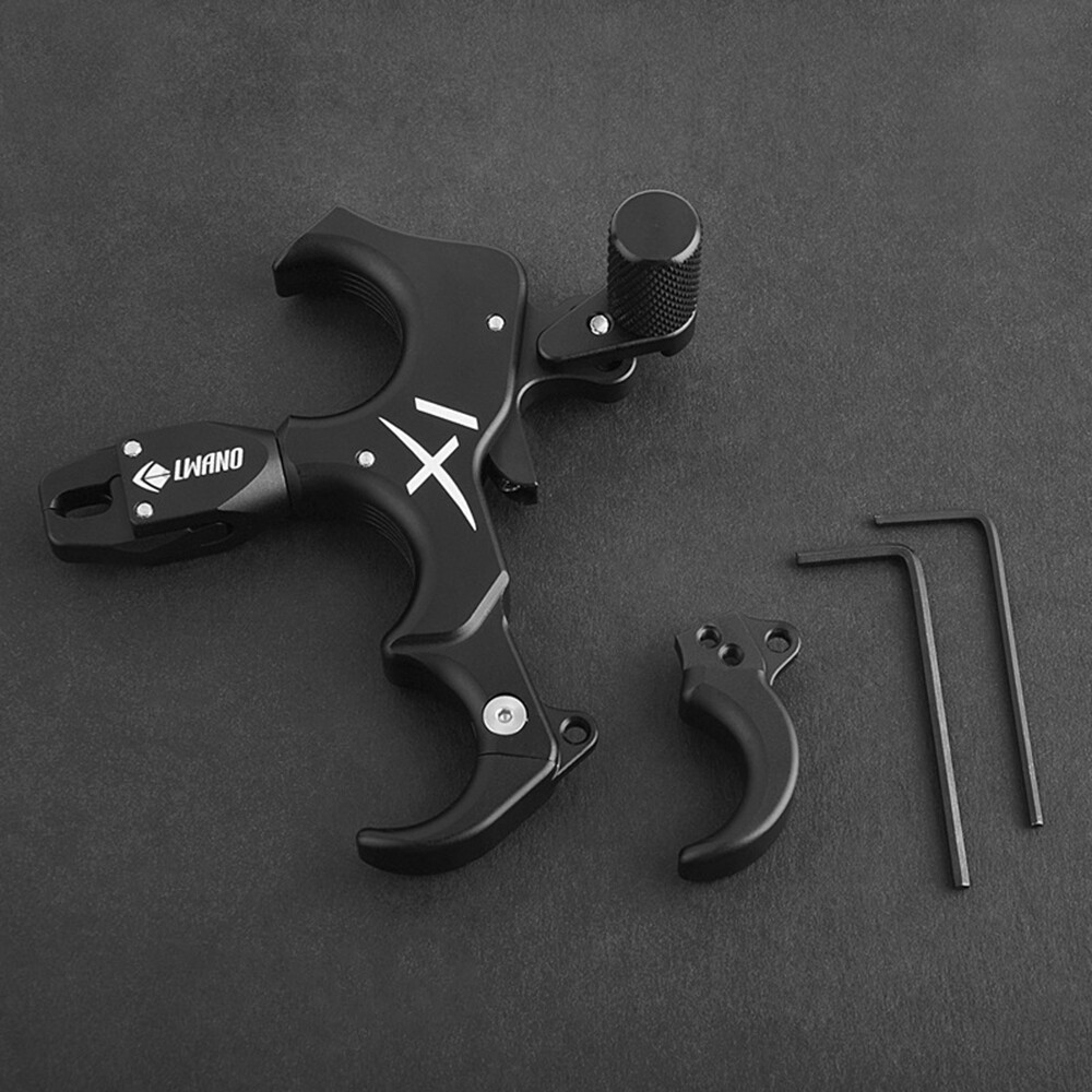 Compound Bow Release Aids 3/4 Finger Thumb Trigger Caliper Interchangeable USA