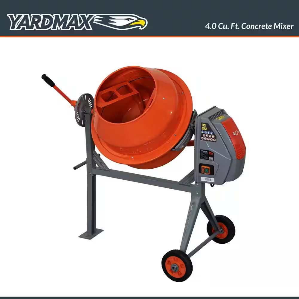 4 Cu. Ft. Concrete Mixer
