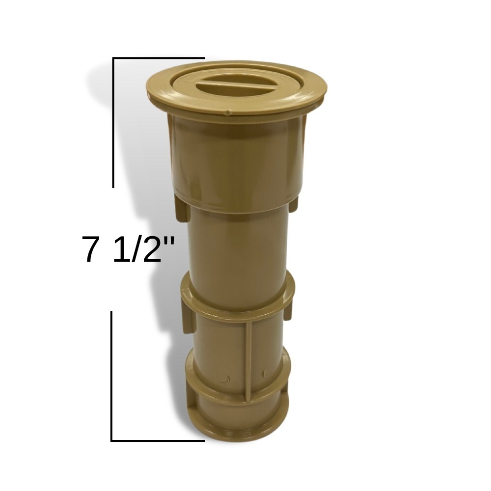 Aquastar US108 7.5" Umbrella Stands with Sleeve and Center Cap Tan (4 Pack)