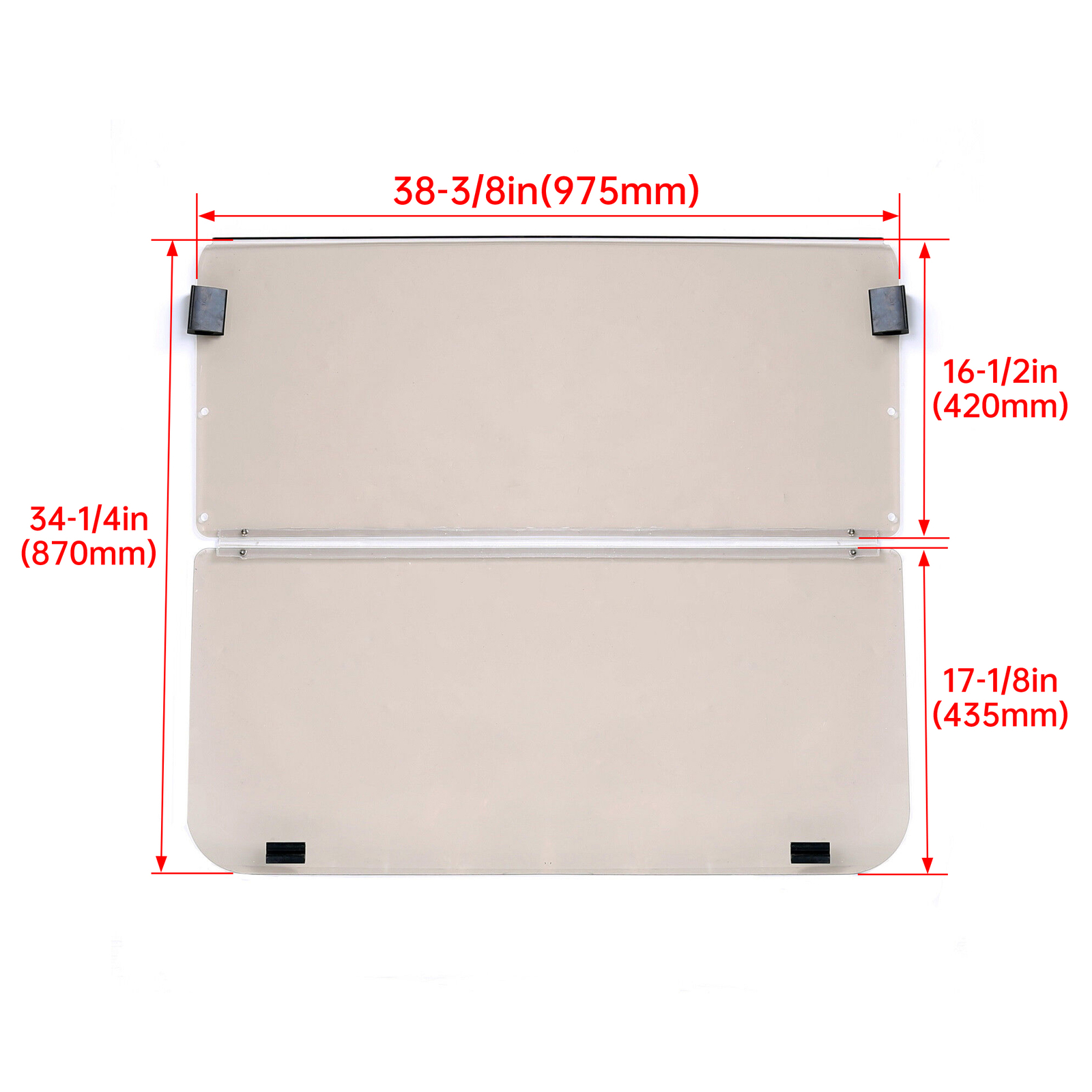 Tinted Windshield For 2003 2004 2005 2006 Yamaha G22 Golf Cart Impact Resistant