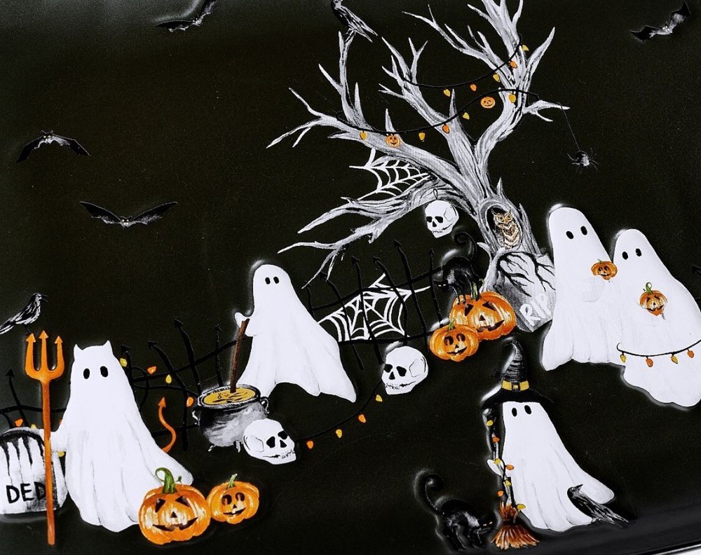 Pottery Barn~ SCARY SQUAD~ Large Rectangular Serving Platter~ 16" w x 12.2~NIB