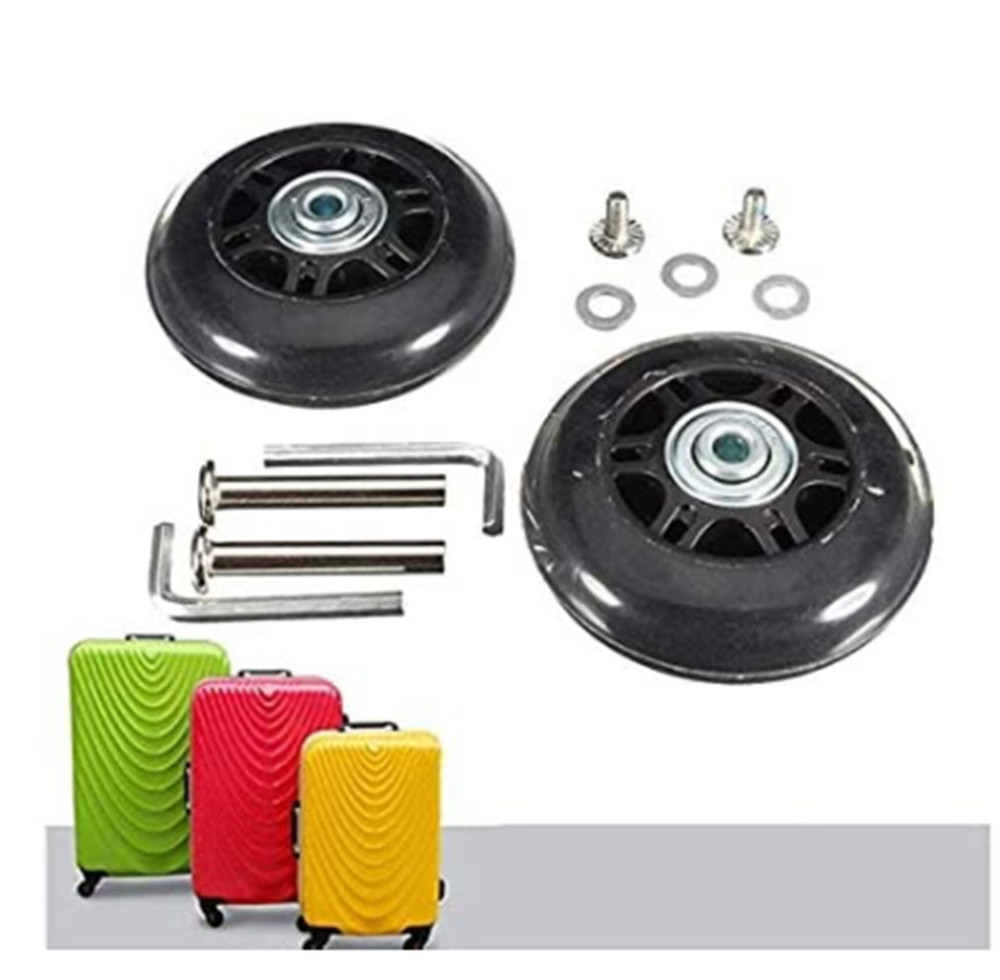 2pcs Luggage Wheel Suitcase Replacement Wheel Caster Wheel Replacement Part
