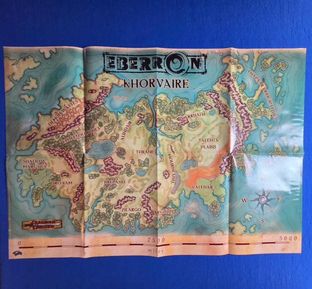 Eberron Khorvaire Map - Dungeons and Dragons