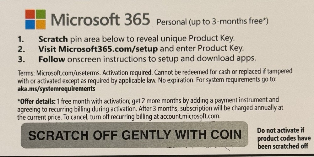 Microsoft 365 Personal – 1 Month (Up to 3) Subscription Digital Code