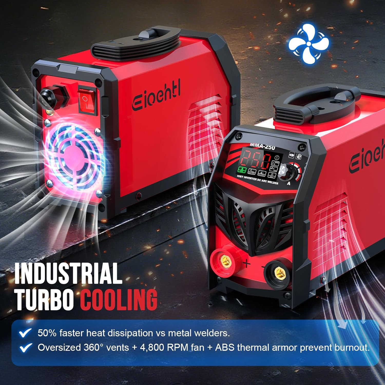 250Amp Stick Welder 110V/220V Dual Voltage, with LED Display ARC Welding Machine