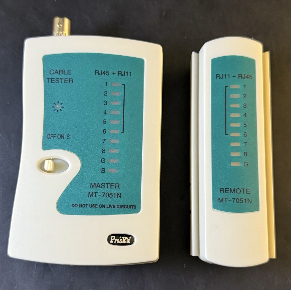 Pro's Kit MT-7051N Multi Modular Cable Tester PREOWNED Vm01