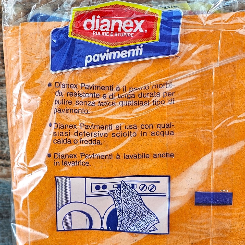Dianex Floor Mop Cloths Surfaces Durable Reusable Machine Washable 2 Pc Pack