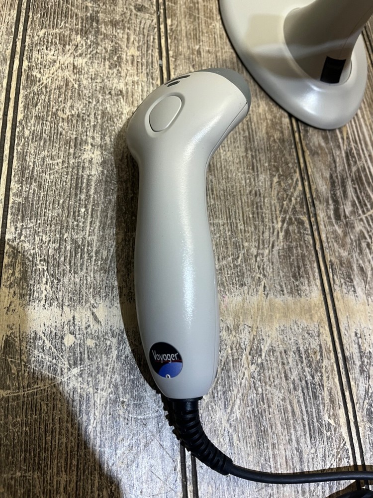 ✅Metrologic Voyager USB Wired Barcode Scanner with Stand-✅Tested/Working✅