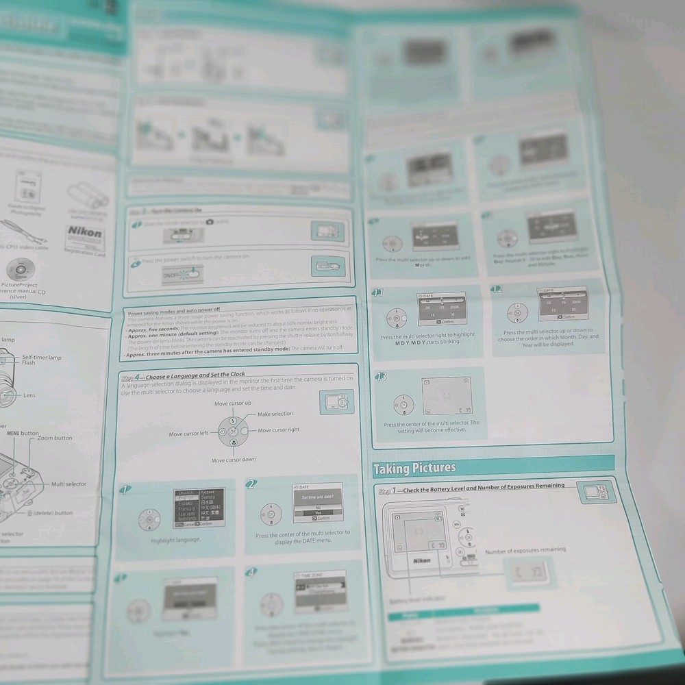 COOLPIX L4 Users Guide PICTURE PROJECT 1.6 Disc Quick Reference Guide