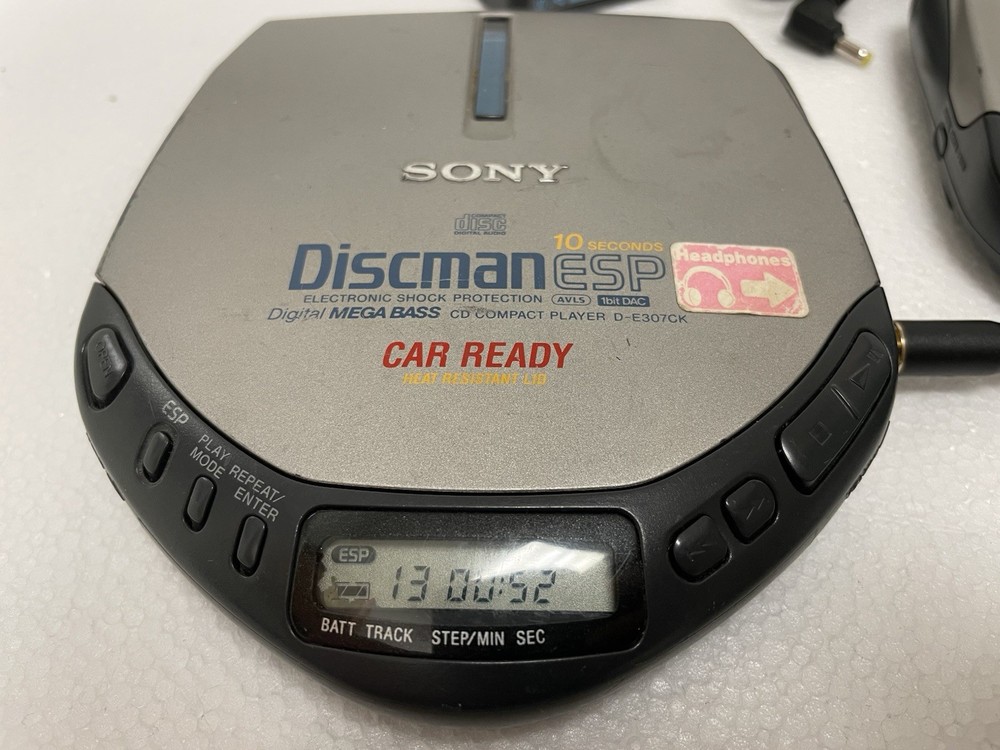 Sony D-E307CK Discman ESP Portable Compact CD Player PAIR with AC Power Adapter