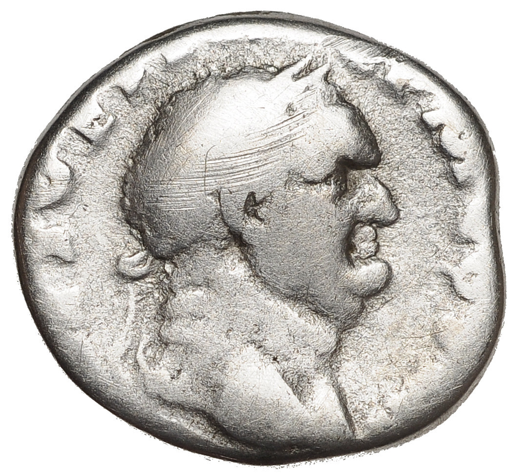 Ancient Roman Empire Coin Silver Denarius Vespasian 69 - 79 AD Authentic #20570