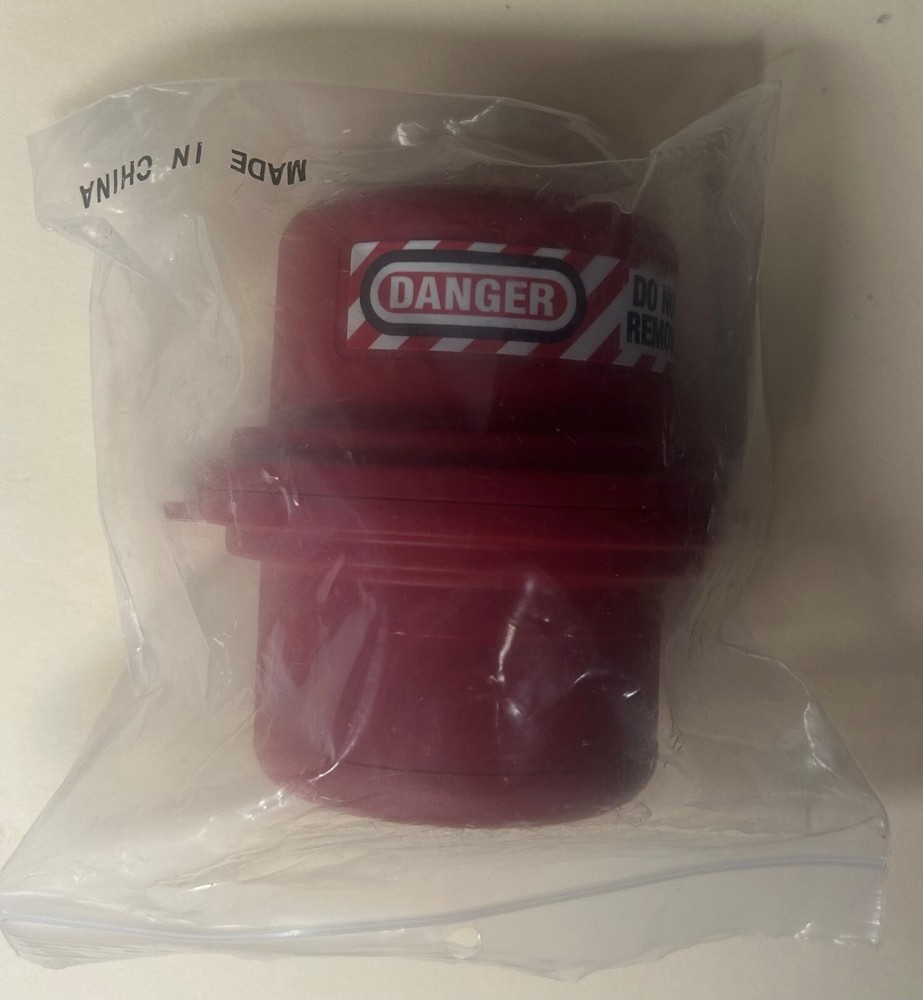 Master Lock #487 "Danger Do Not Remove" Red Shackle