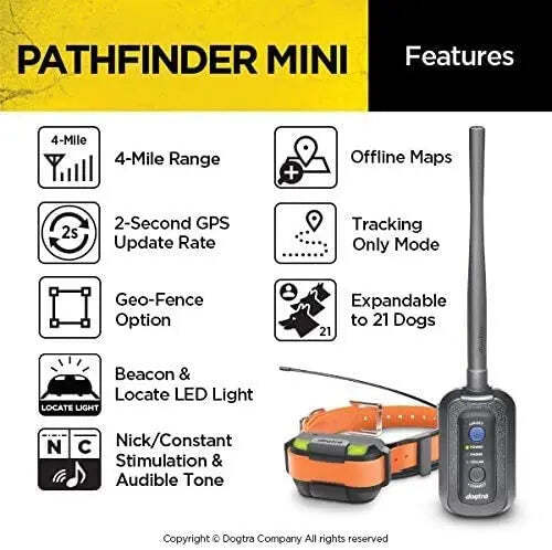 Dogtra Pathfinder Mini Extra E-Collar Orange
