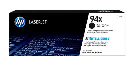 Lot of (2) HP 94X  High Yield Black LaserJet Toner Cartridge CF294X NEW & SEALED