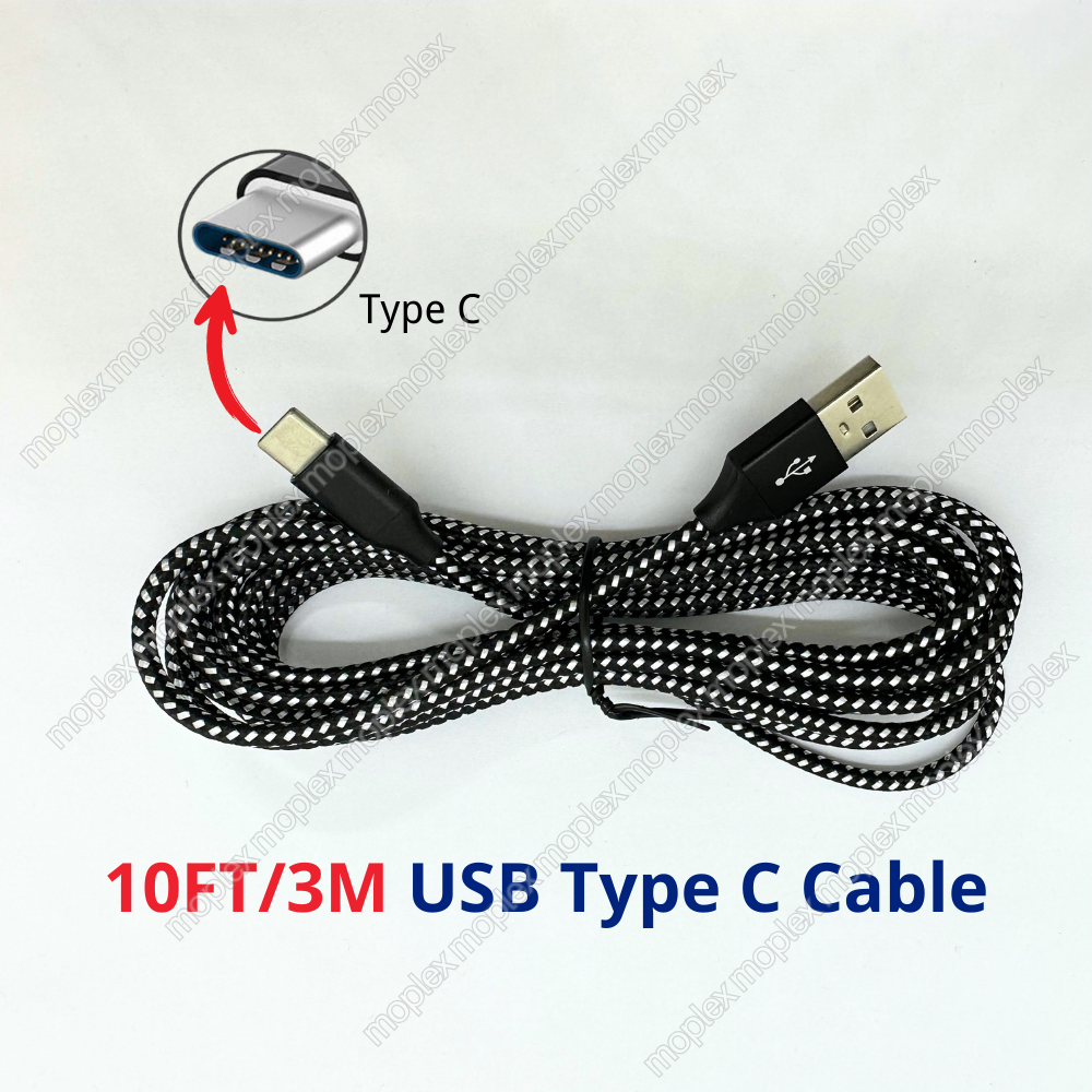 10FT USB C Type C Fast Charger Cable For Samsung Android iPhone 15 Charging Cord