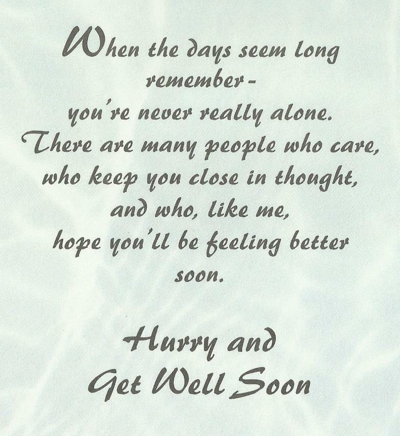 A Get Well Wish (G)