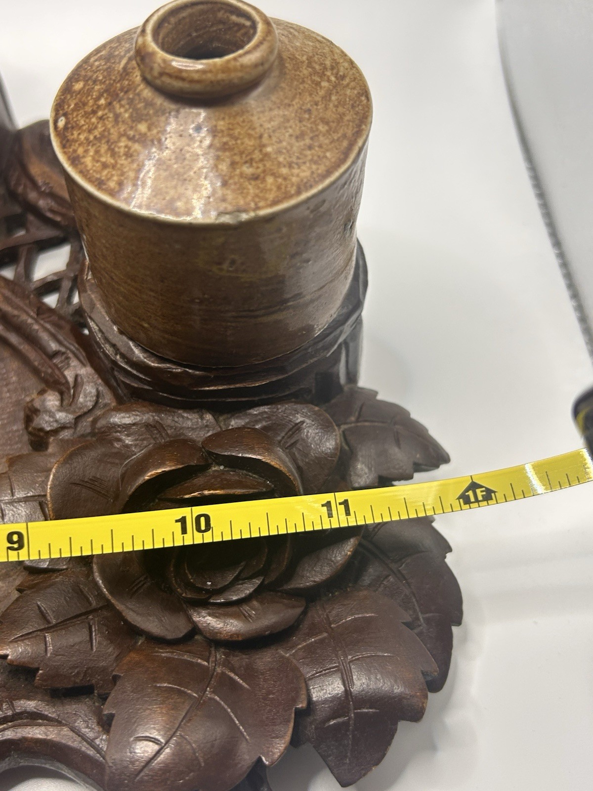 19th Century Swiss Black Forest Hand Carved Ink Stand