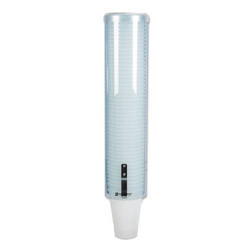 San Jamar C3260TBL Pull-Type Water Cup Dispenser - Large/Translucent Blue New