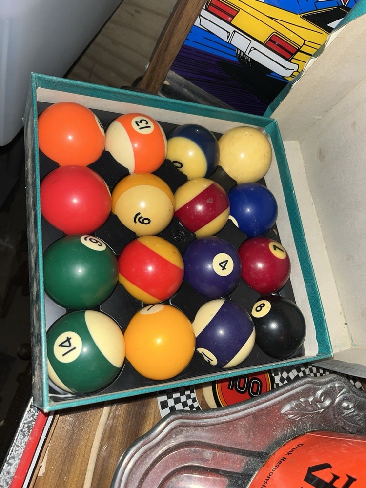 Vintage Pool Balls Set