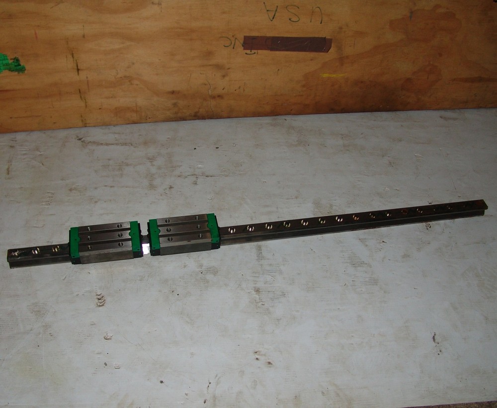 INA linear guide rail with (2) RWU45-E-HL-V3 blocks