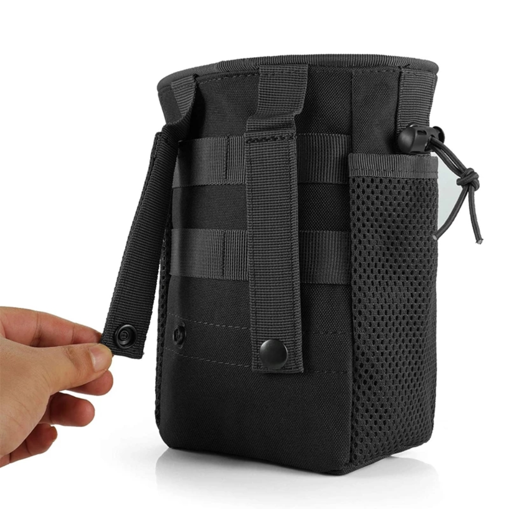 Tactical Folding Dump Pouch Utility Tool Bag Molle Drawstring Magazine Pouch