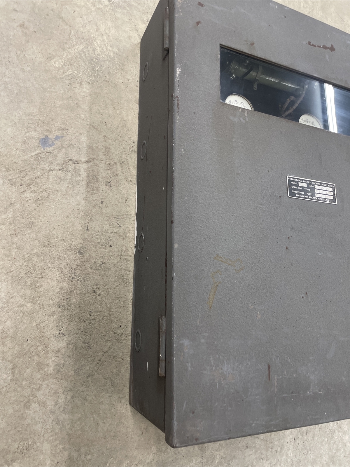 Vintage Retro Fire Alarm Signal Panel 4206 IBM Slate Back CLEAN! VERY RARE!