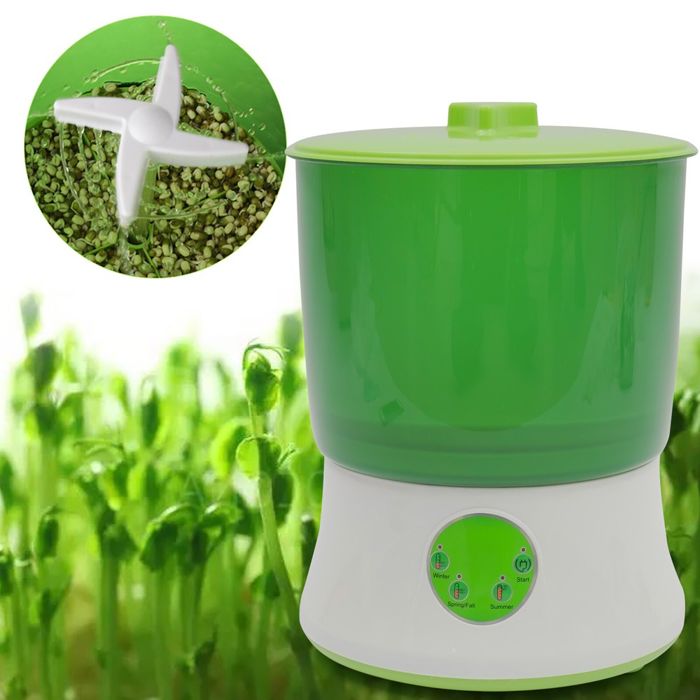 2-Layer Bean Sprouts Machine Homemade Automatic Multi-function Seed Sprouter NEW