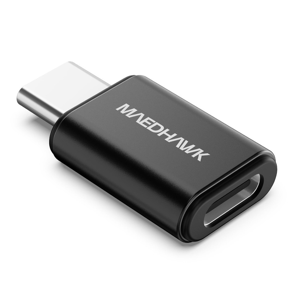 MaedHawk Bypass Motorcycle CarPlay Bluetooth Headset Adapter with mini, Black