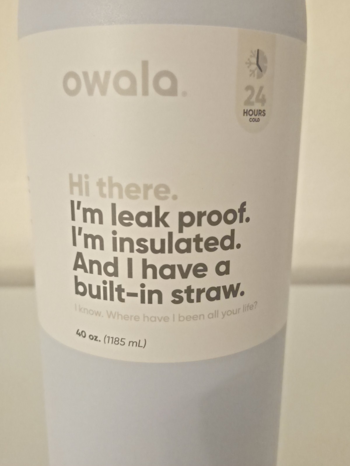 Owala FreeSip Stainless Steel Water Bottle / 40oz / Color: Open Air