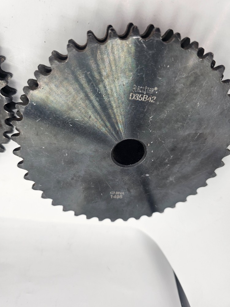 BlackStar D35B42 Double Solid Steel Sprocket 35B Series Solid Steel