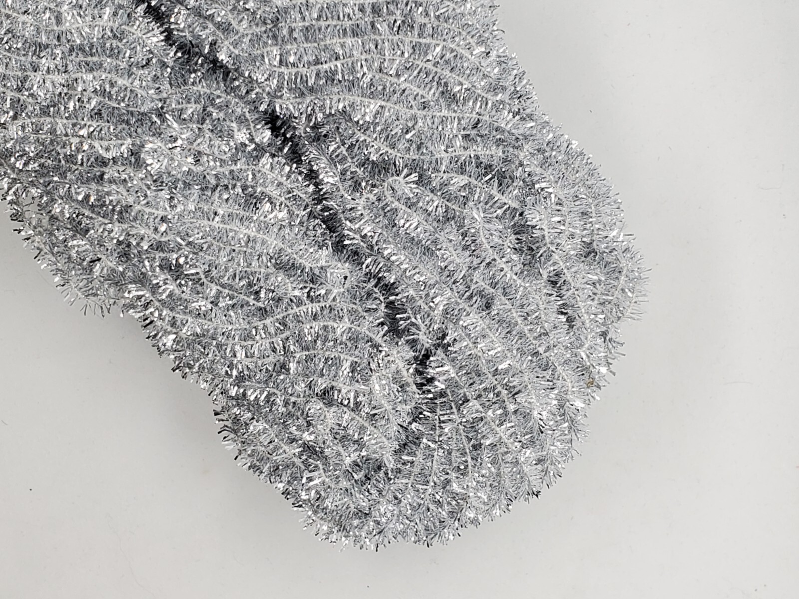 SILVER CRYSTAL CHENILLE - 4 Yard Pack Fly & Jig Tying Material You Pick Size