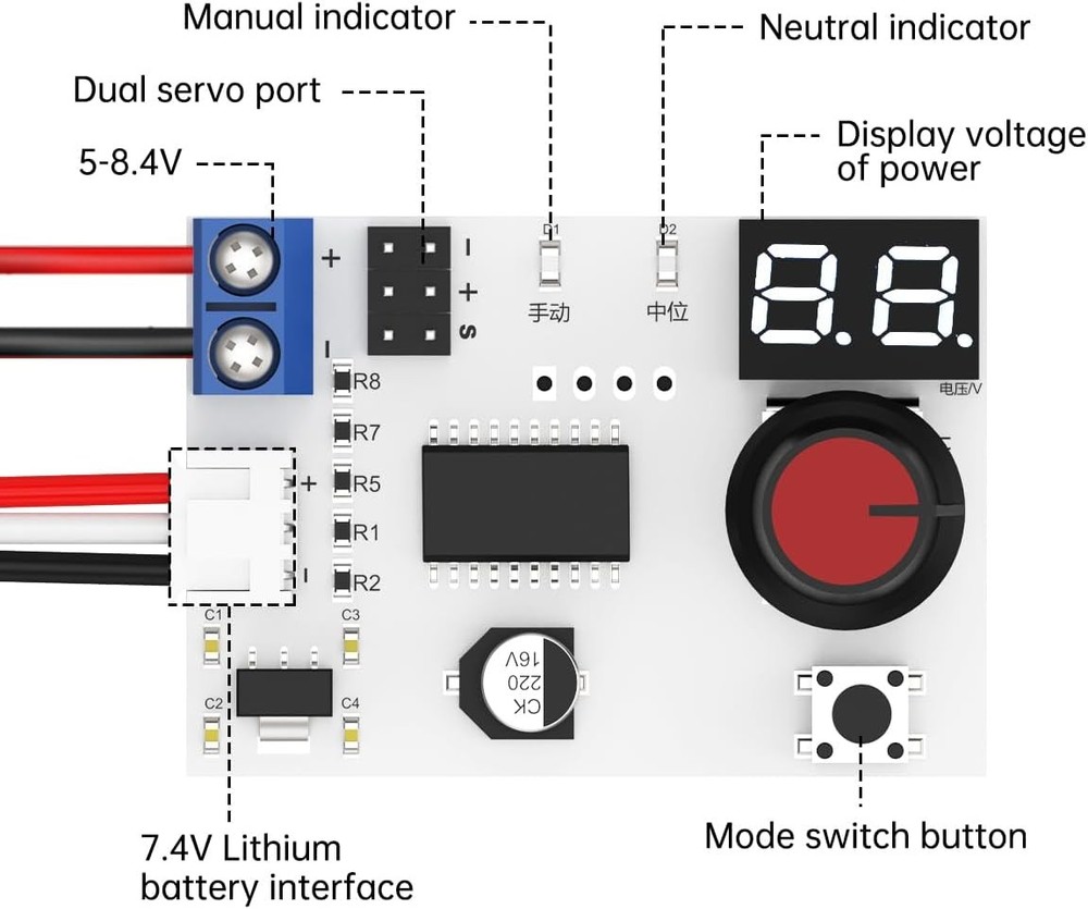 RC Digital Servo Tester 1 Channels Motor Controller 1ch
