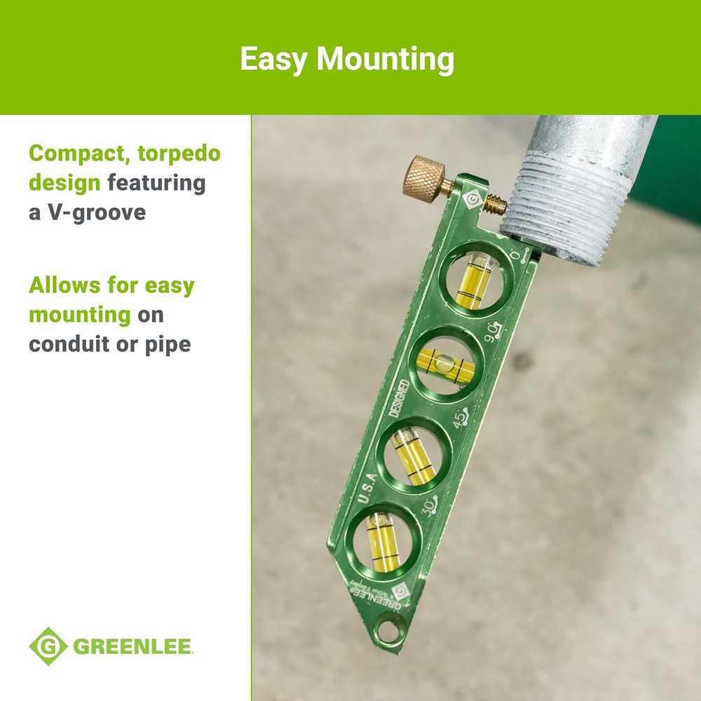 L77 Mini Magnetic Bubble Level with Conduit Bending Offset Aid