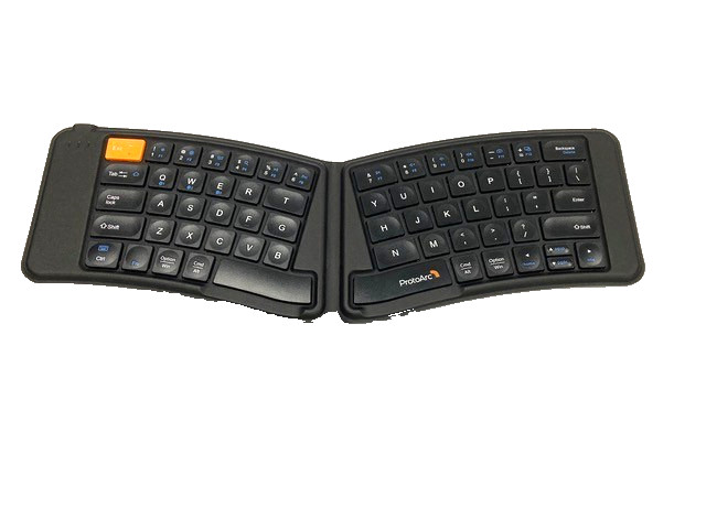 ProtoArc XKM03 Foldable Keyboard and Mouse with Case, Black