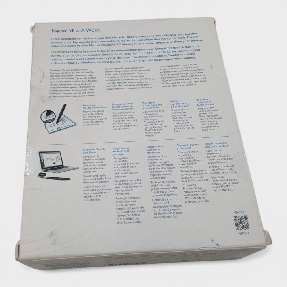 Livescribe Echo Smartpen with Starter Notebook 1 (Untested)