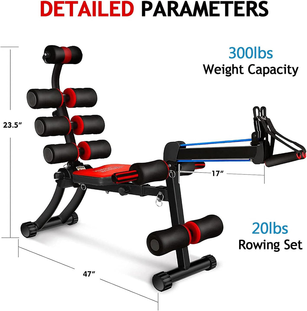 22 in 1 Wonder Master Core & Abdominal Workout Equipment, Foldable & Adjustable