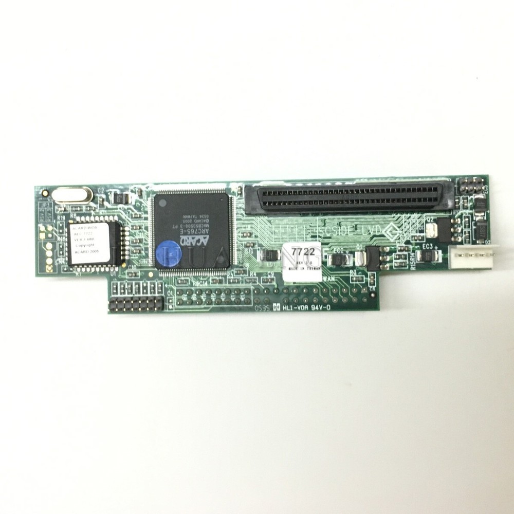 IBM aCard IDE to LVD-SCSi Bridge Adapter AEC-7722 Storage Controller Adapter