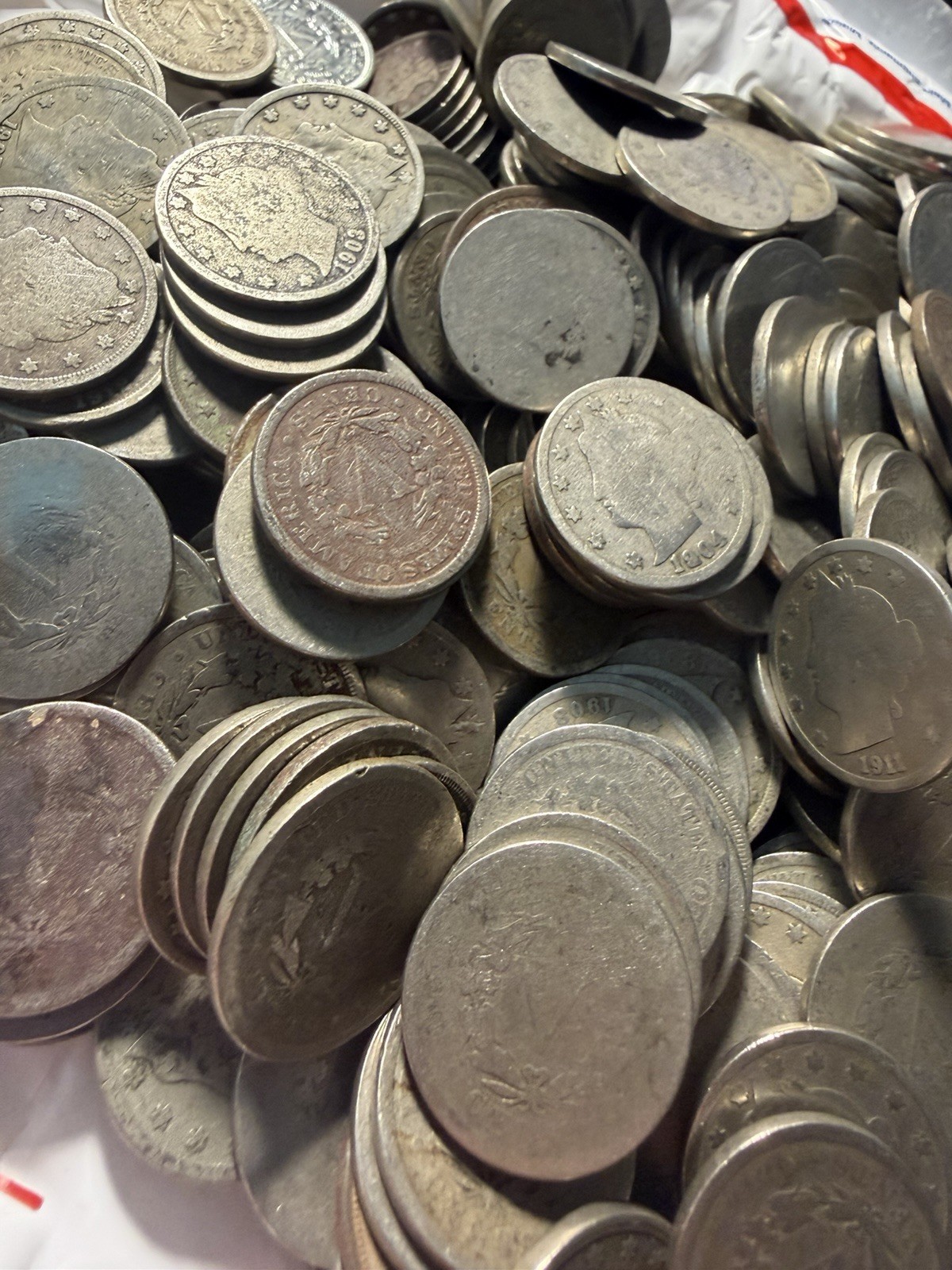 (100) Assorted Liberty "V" Nickels - Bulk Lot